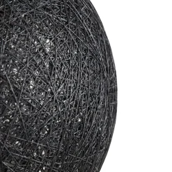 Landelijke hanglamp zwart 60 cm - Corda