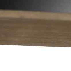 Landelijke hanglamp zwart met hout 5-lichts - Flair