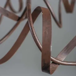 Landelijke kroonluchter bruin 10-lichts - Ricciolo