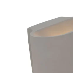 Landelijke ovale wandlamp beton - Arles