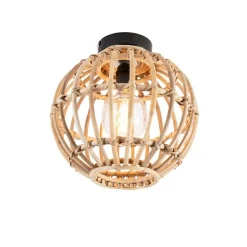 Landelijke plafondlamp bamboe 30 cm - Canna