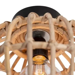 Landelijke plafondlamp bamboe 30 cm - Canna