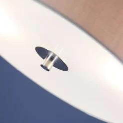 Landelijke plafondlamp beige 30 cm - Drum