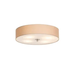 Landelijke plafondlamp beige 50 cm - Drum