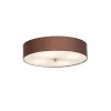 Landelijke plafondlamp bruin 50 cm - Drum