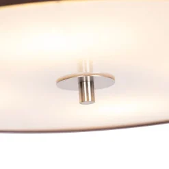 Landelijke plafondlamp bruin 50 cm - Drum