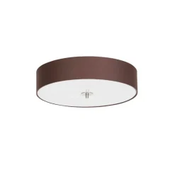 Landelijke plafondlamp bruin 50 cm - Drum