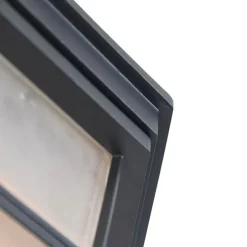 Landelijke plafondlamp donkergrijs 26,5 IP44 - Bri