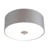 Landelijke plafondlamp grijs 30 cm - Drum