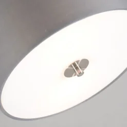 Landelijke plafondlamp grijs 30 cm - Drum