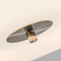 Landelijke plafondlamp groen 50 cm - Drum Jute