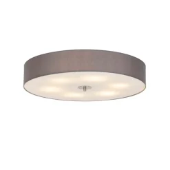 Landelijke plafondlamp grijs 70 cm - Drum