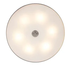 Landelijke plafondlamp grijs 70 cm - Drum