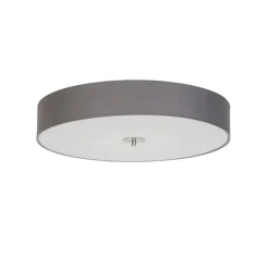 Landelijke plafondlamp grijs 70 cm - Drum