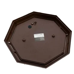 Landelijke plafondlamp roestbruin 26,5 IP44 - Bri