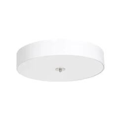 Landelijke plafondlamp wit 70 cm - Drum