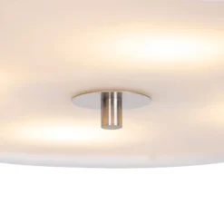 Landelijke plafondlamp wit 50 cm - Drum