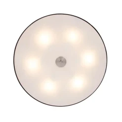 Landelijke plafondlamp zwart 70 cm - Drum