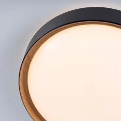 Landelijke plafondlamp zwart incl. LED 3-staps dimbaar - Jure