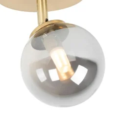 Landelijke spot goud verstelbaar met smoke glas - Athens