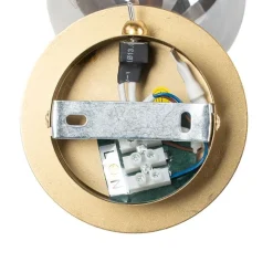 Landelijke spot goud verstelbaar met smoke glas - Athens