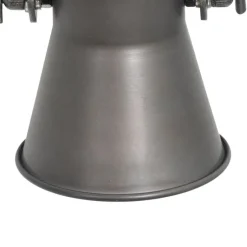 Landelijke spot zwart met hout verstelbaar - Jelle