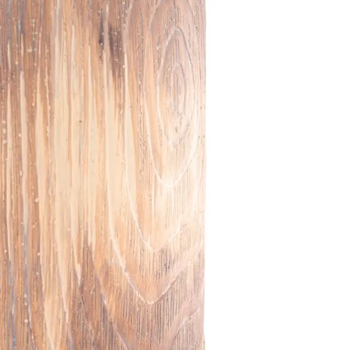 Landelijke tafellamp beige met bruin 43 cm - Lipa