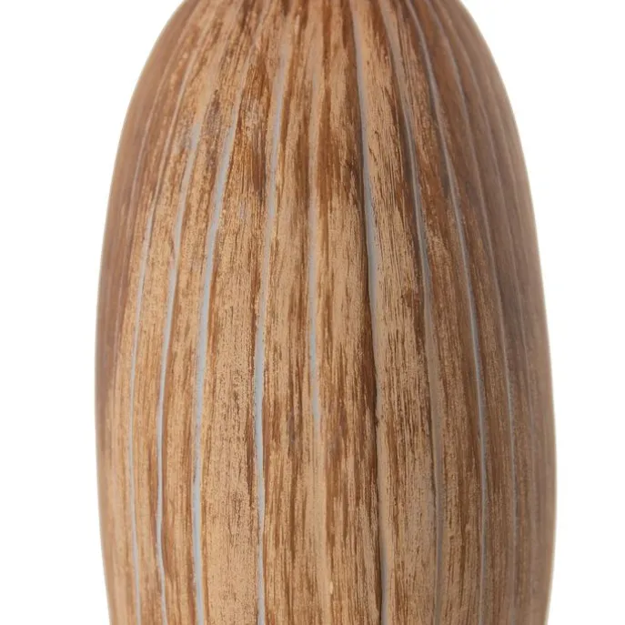 Landelijke tafellamp beige met bruin 53 cm - Djo