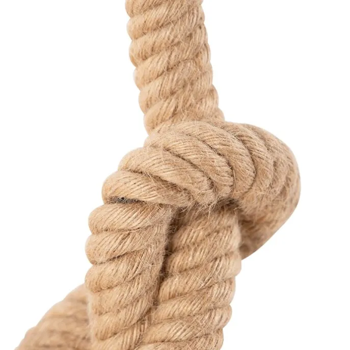 Landelijke tafellamp bruin touw - Ropa