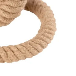 Landelijke tafellamp bruin touw - Ropa