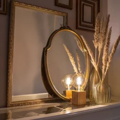 Landelijke tafellamp hout naturel - Bloc