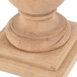 Landelijke tafellamp hout zonder kap - Burdock