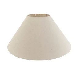 Landelijke tafellamp met linnen kap beige 55 cm - Burdock