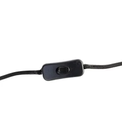 Landelijke tafellamp tripod bamboe met wit - Canna Diamond