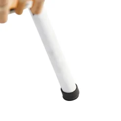 Landelijke tafellamp tripod bamboe met wit - Canna Capsule