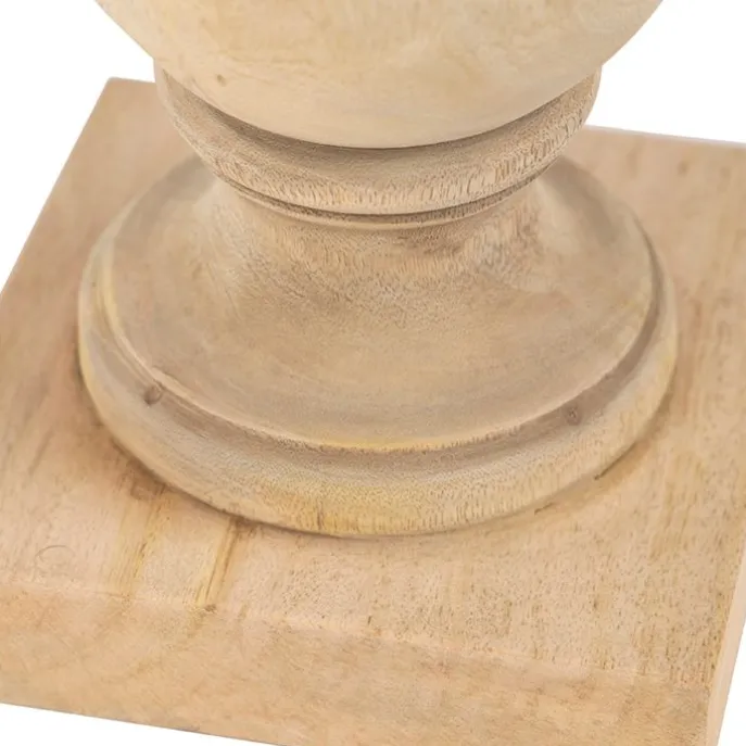 Landelijke tafellamp zonder kap naturel hout - Catnip