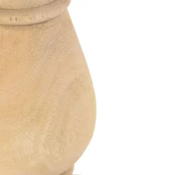 Landelijke tafellamp zonder kap naturel hout - Catnip