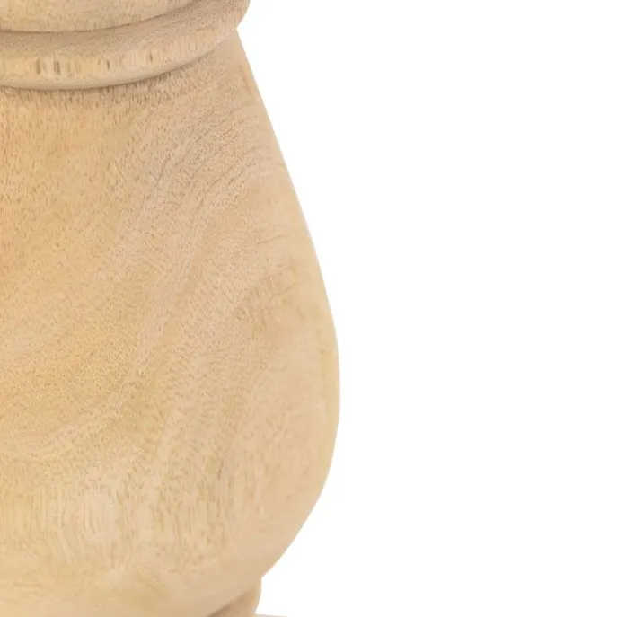 Landelijke tafellamp zonder kap naturel hout - Catnip