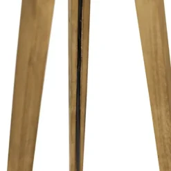 Landelijke tripod vintage hout met kap goud 50 cm - Tripod Classic