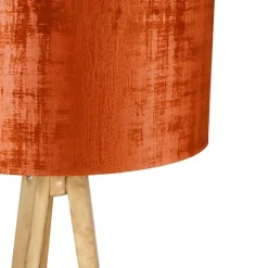 Landelijke tripod vintage hout met kap rood 50 cm - Tripod Classic