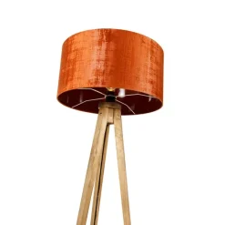 Landelijke tripod vintage hout met kap rood 50 cm - Tripod Classic