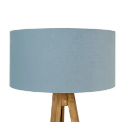 Landelijke tripod vintage hout met kap lichtblauw 50 cm - Tripod Classic