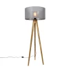 Landelijke tripod vintage hout met kap donkergrijs 50 cm - Tripod Classic