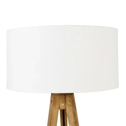 Landelijke tripod vintage hout met kap wit 50 cm - Tripod Classic