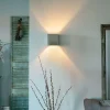 Landelijke vierkante wandlamp beton - Alban