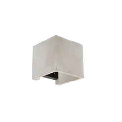 Landelijke vierkante wandlamp beton - Alban