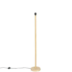 Landelijke vloerlamp hout zonder kap - Mels