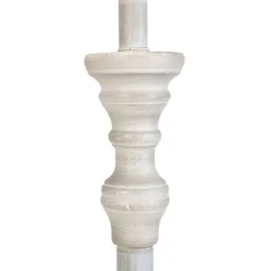 Landelijke vloerlamp taupe met linnen kap 45 cm - Classico