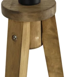 Landelijke vloerlamp tripod vintage hout - Tripod Classic