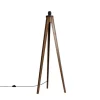 Landelijke vloerlamp tripod walnoot hout - Tripod Classic